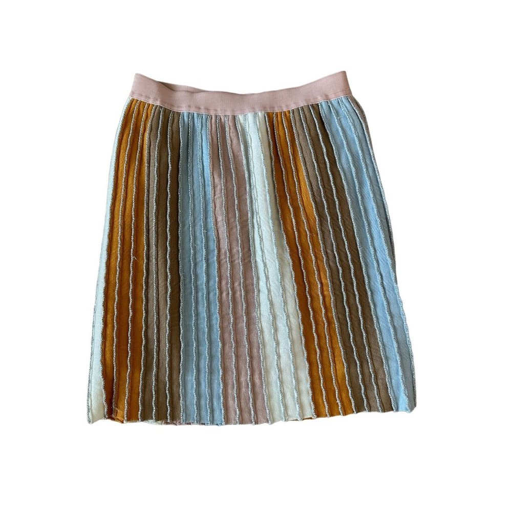 EVA FRANCO Knit Multicolor Stretch Skirt Size Small